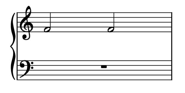 the image is of a half note.